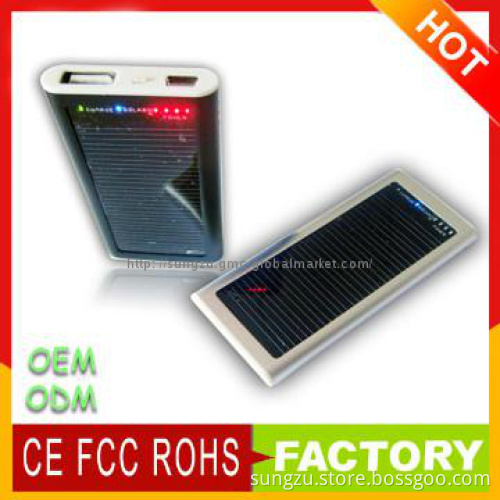 Mobile solar phone charger for mobile phone
